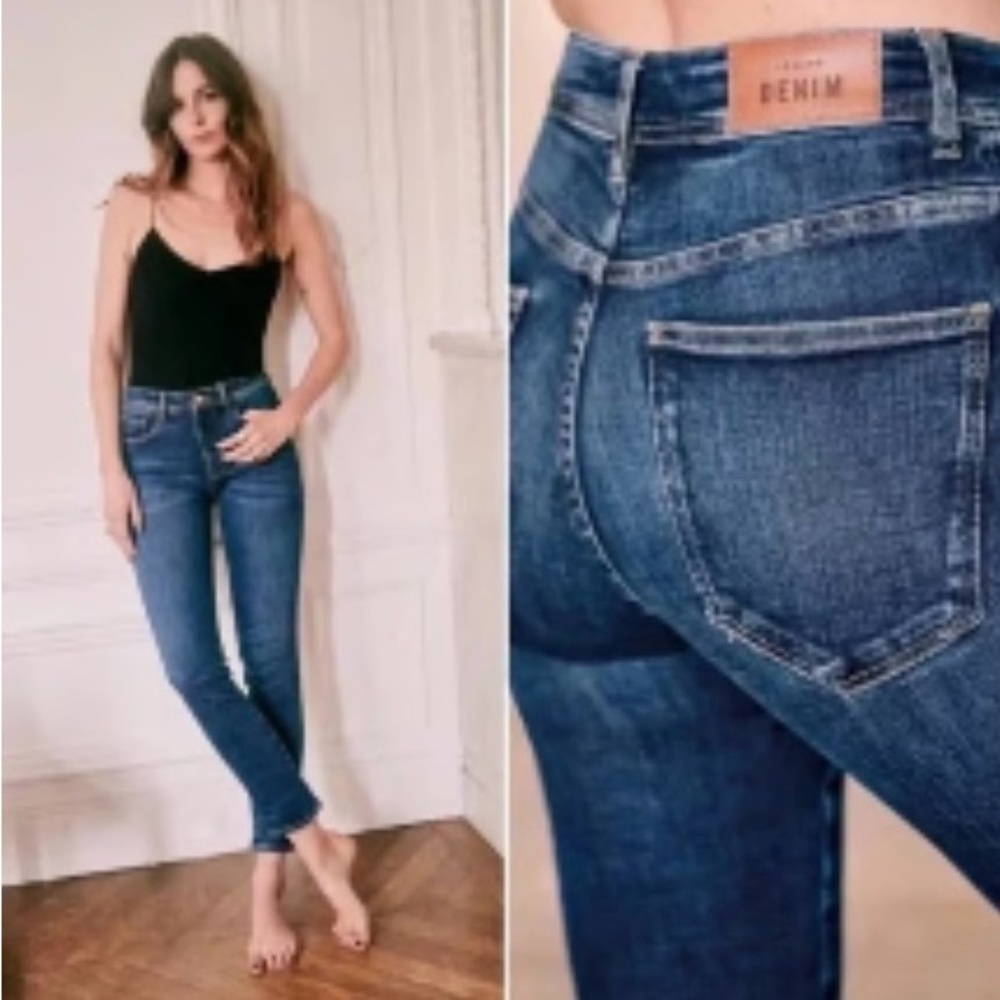 Sezane Le Slim Parfait Dark Blue Skinny Jeans